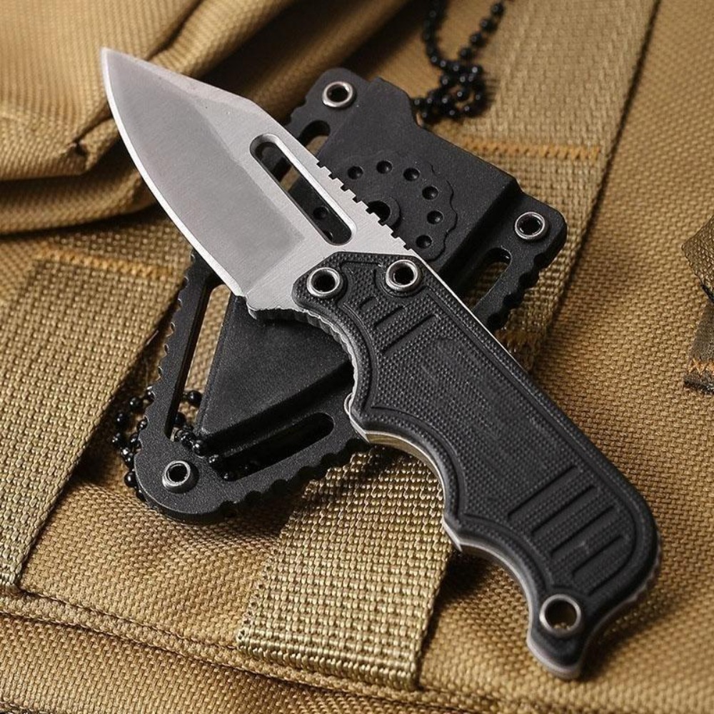Edc Concealed Carry Knife - Portable Neck Knife with Kydex Sheath