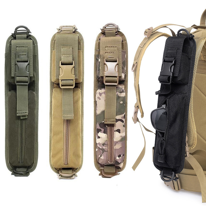 Edc Carry Items - Tactical Backpack Shoulder Strap Sundries Flashlight
