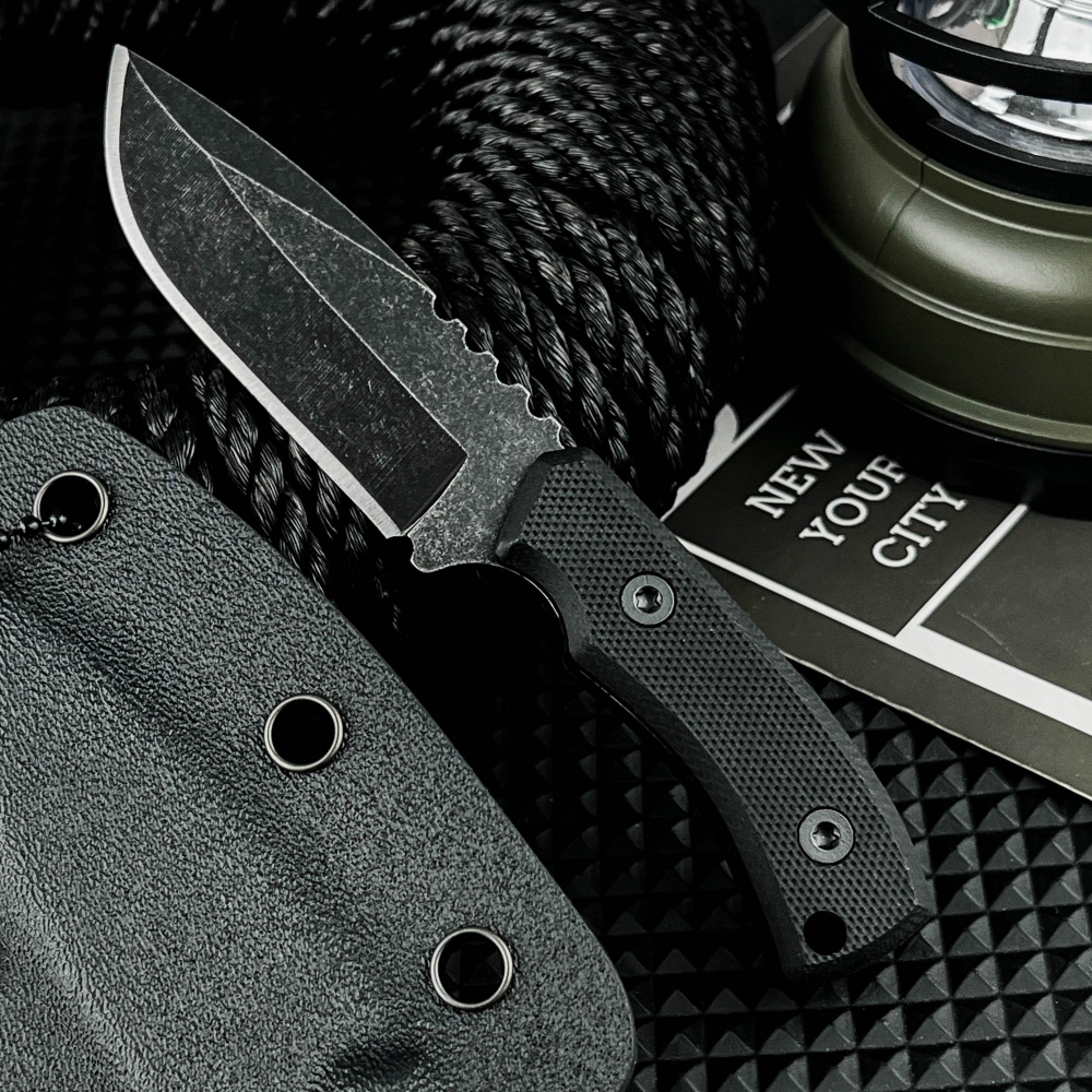 Edc Concealed Carry Knife - High Hardness Compact Fixed Blade Knife