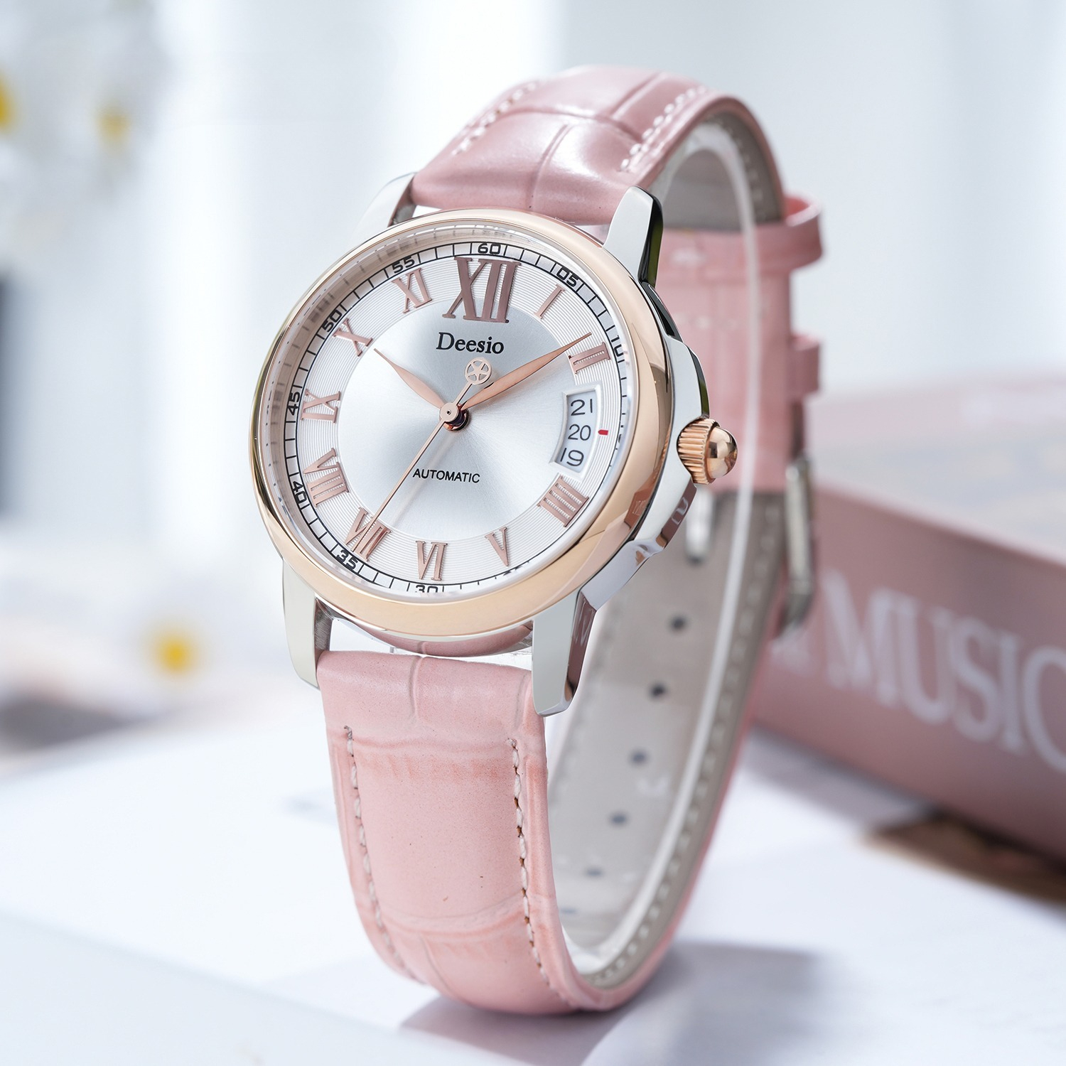 Watch Winder Compact - Deesio Mechanical Watch for Women, 50M