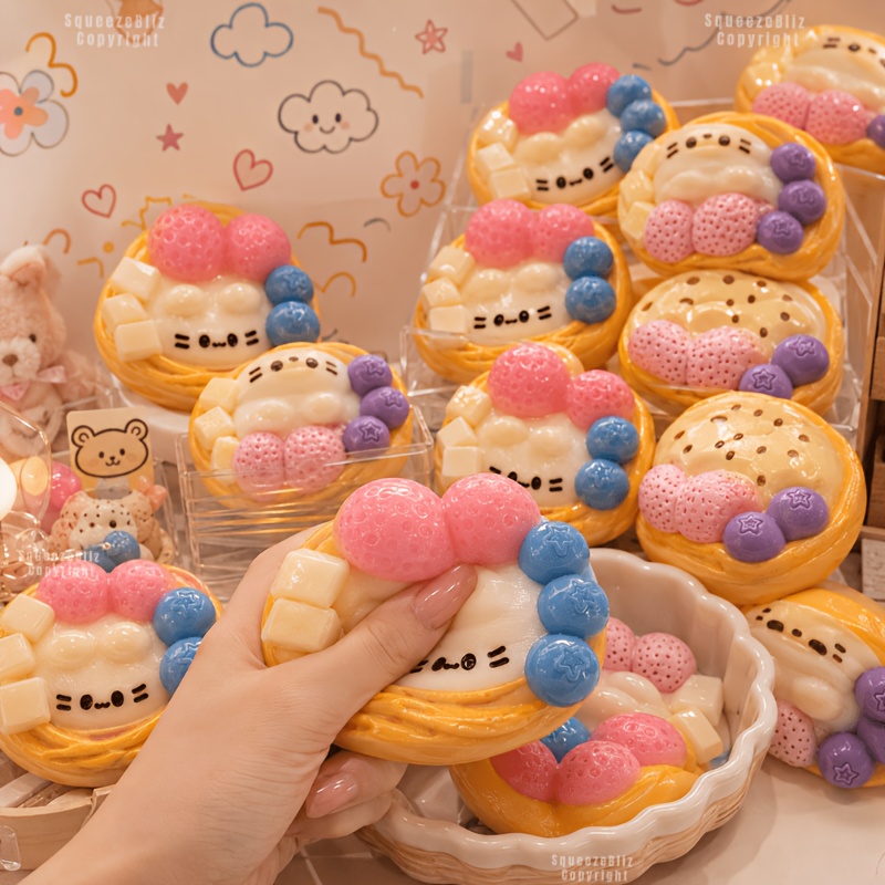 Cute Strawberry Egg Tart Squis - Edc Daily Carry บทวิจารณ์และราคา
