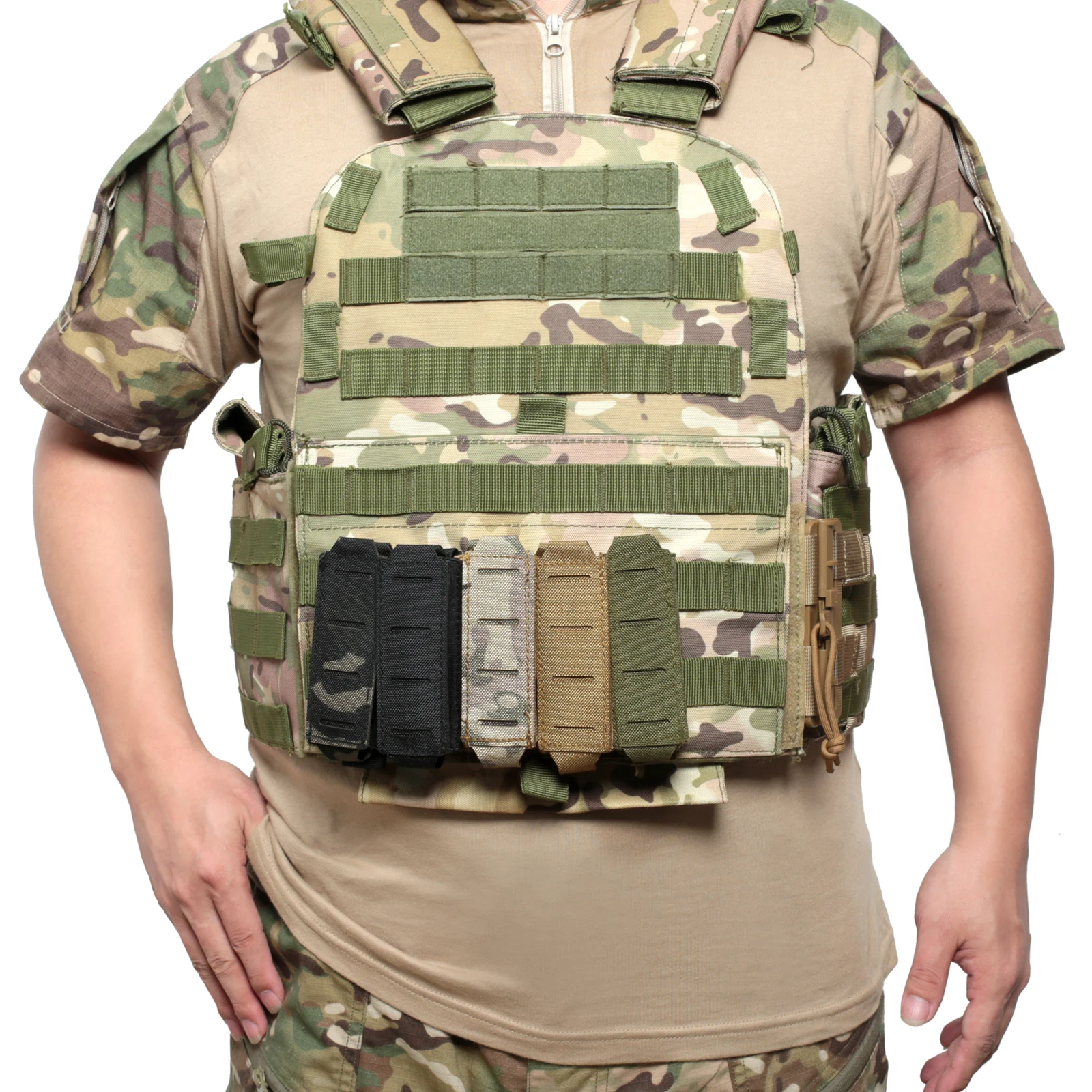 Molle 9mm Magazine Pouch Singl - Edc Carry Holster บทวิจารณ์และราคา