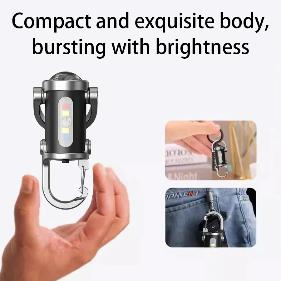USB Rechargeable Keychain Flas - Keychain Flashlight บทวิจารณ์และราคา
