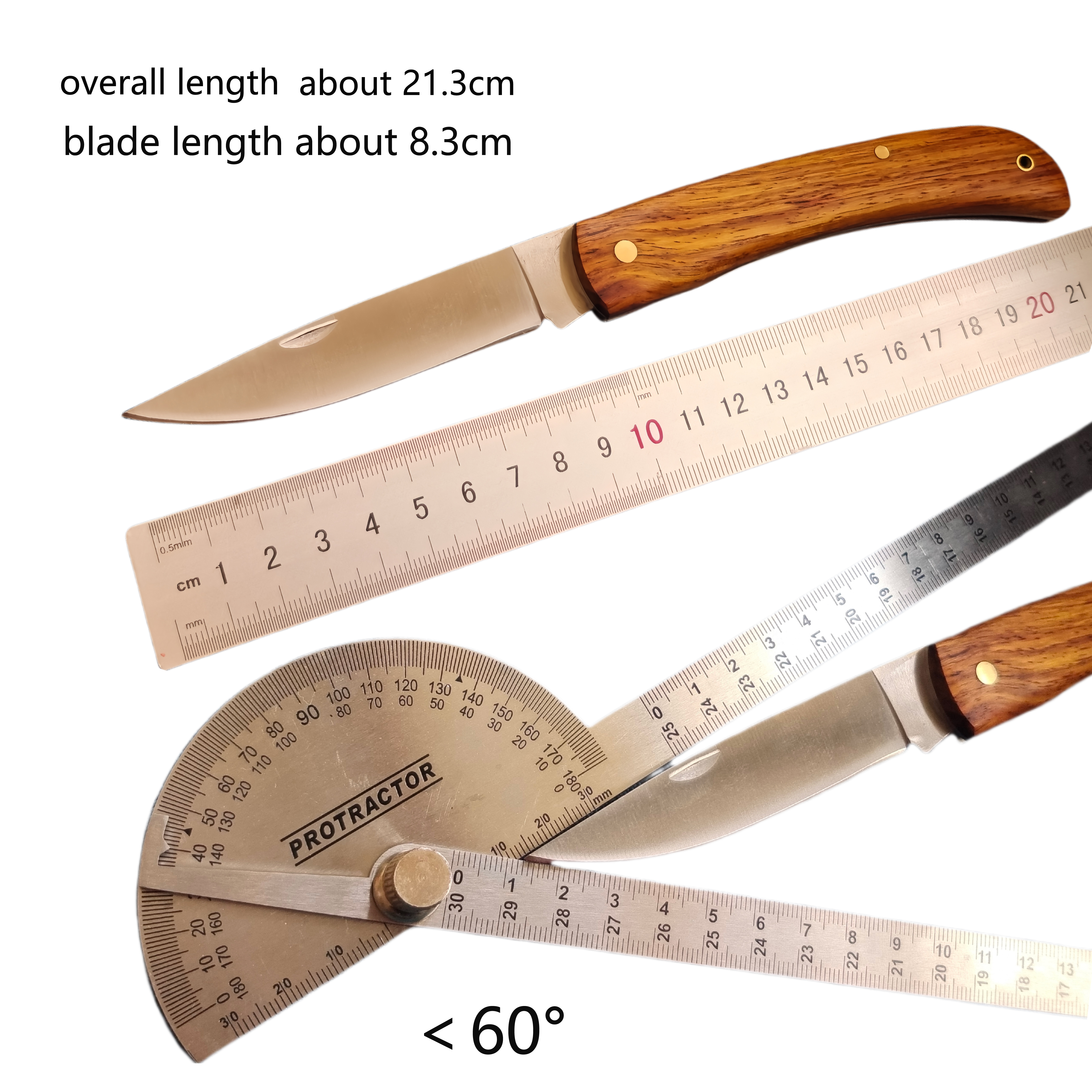 Rosewood Handle Pocket Knife S - Edc Daily Carry บทวิจารณ์และราคา