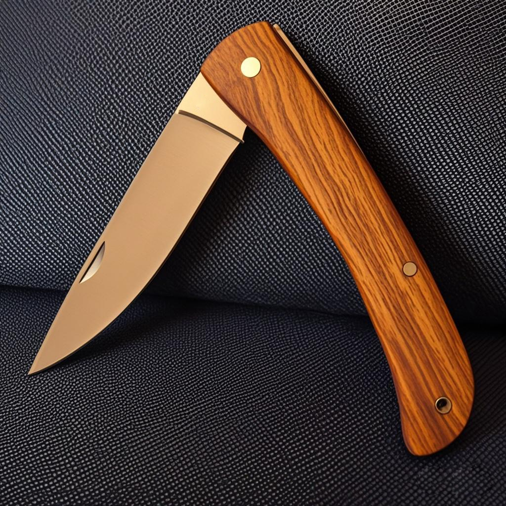 Rosewood Handle Pocket Knife S - Edc Daily Carry บทวิจารณ์และราคา
