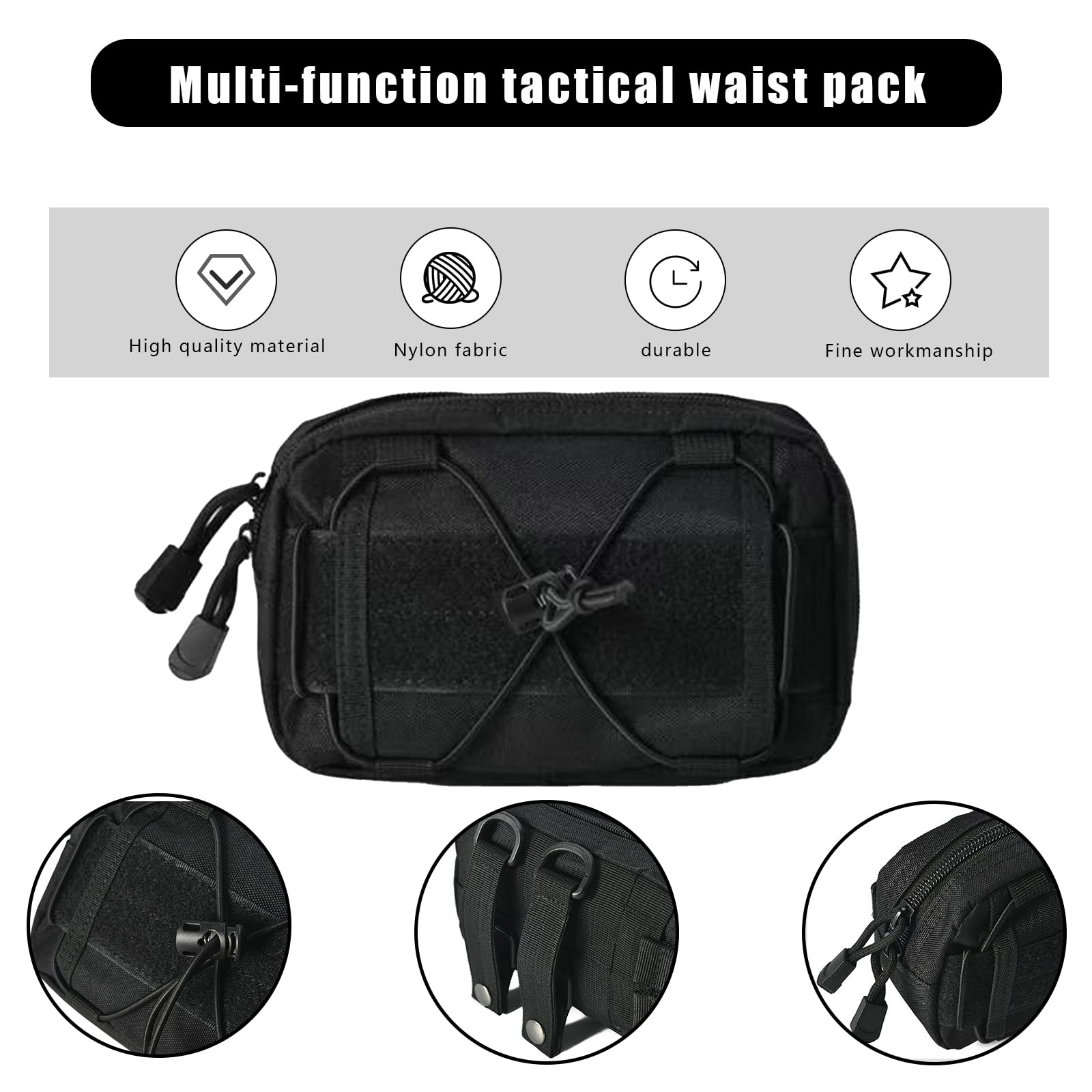 Tactical Molle Horizontal Admi - Edc Carry Items บทวิจารณ์และราคา