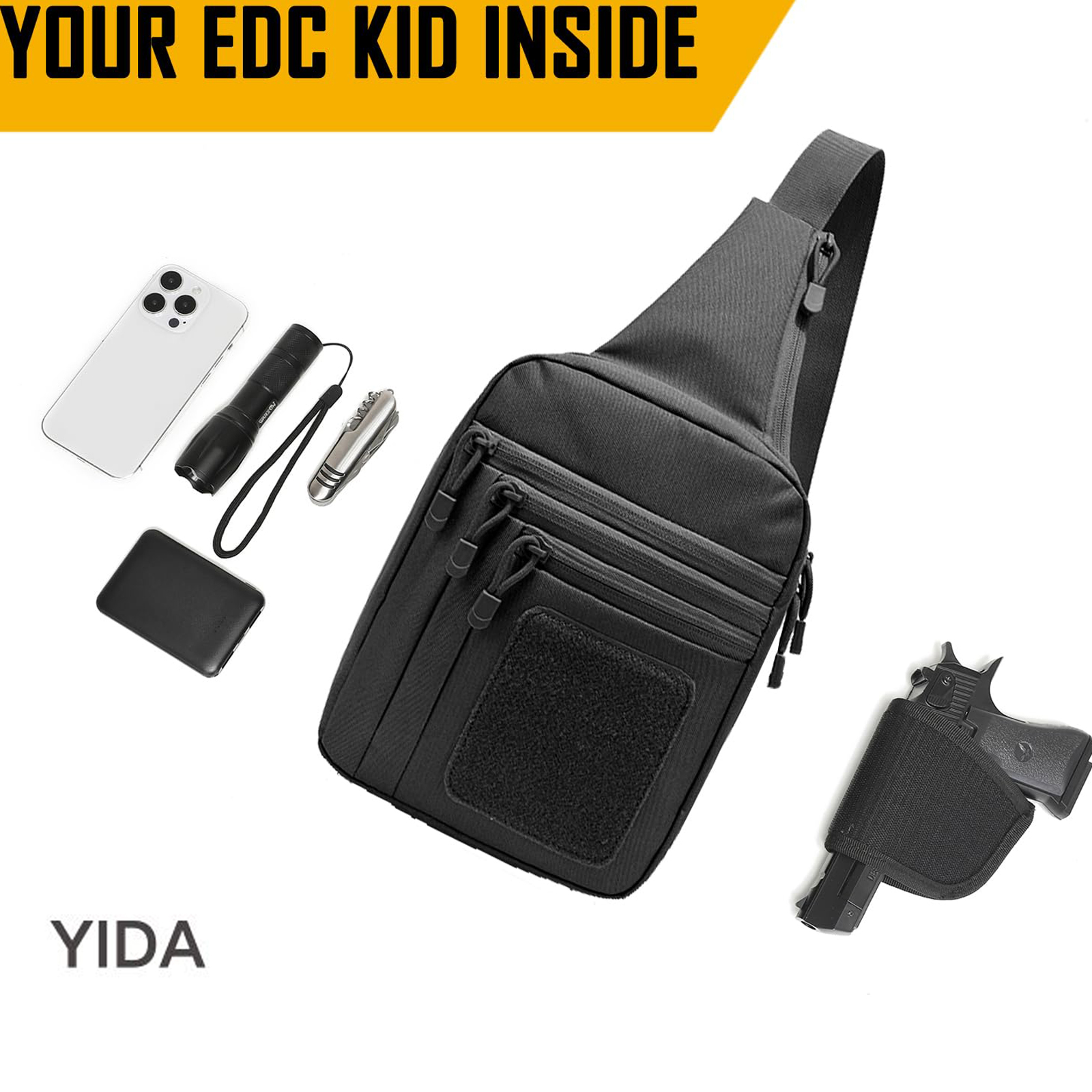 Concealed Carry Crossbody Bag  - Edc Carry Bag For Men บทวิจารณ์และราคา