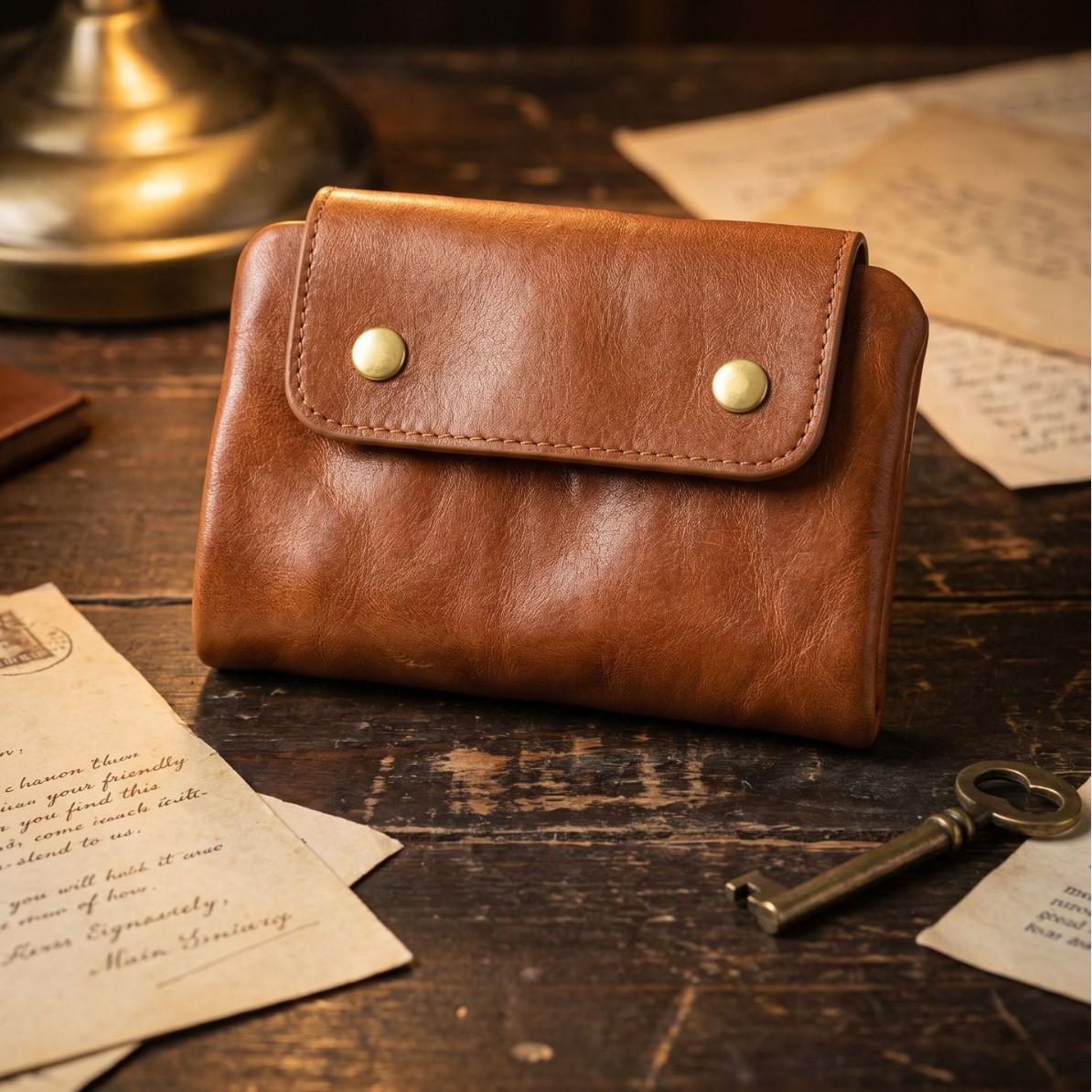 Vintage Full-Grain Leather Sna - Edc Carry Card บทวิจารณ์และราคา