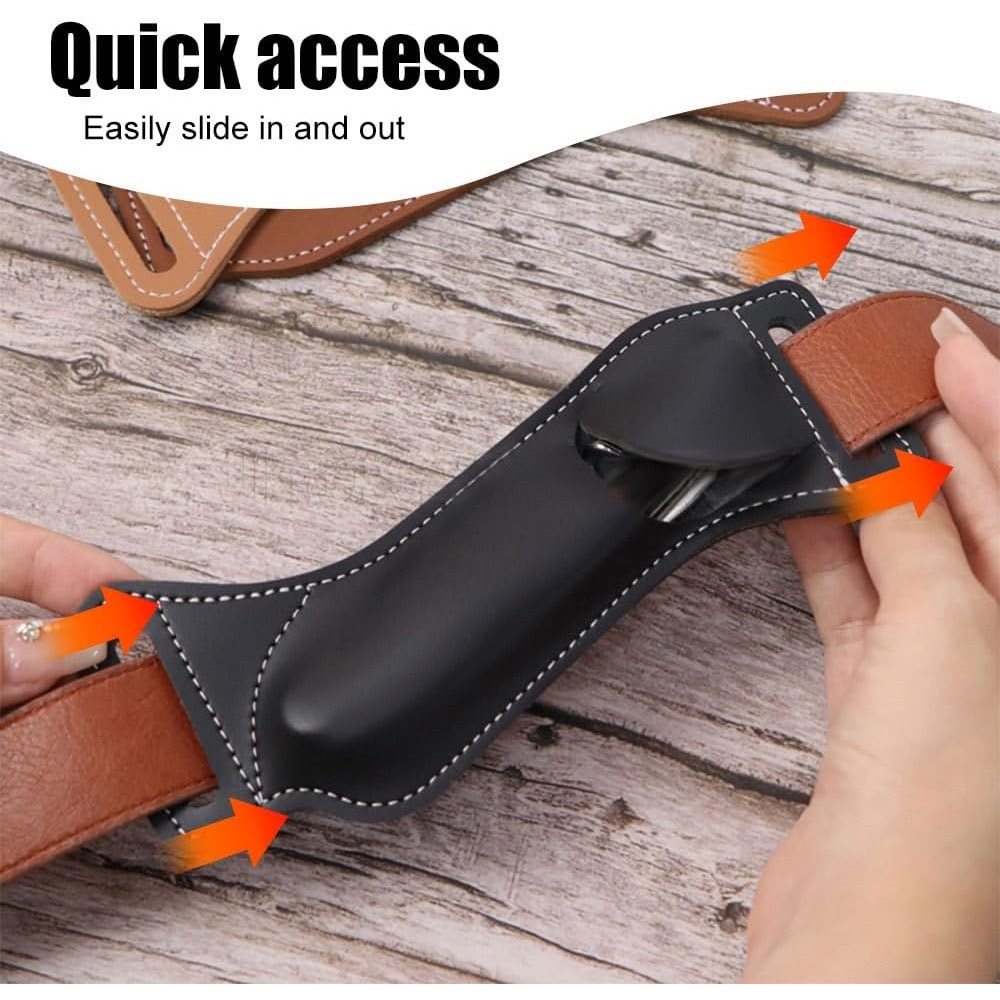 Waist Hanging EDC Knife Sheath - Leather Edc. Carry Pouch บทวิจารณ์และราคา
