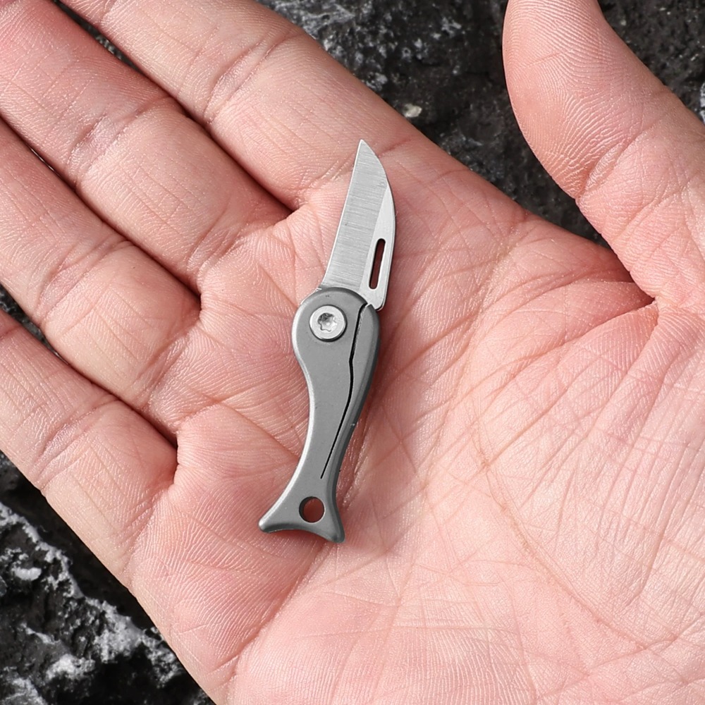 New Retro Mini Titanium Alloy  - Edc Concealed Carry Knife บทวิจารณ์และราคา