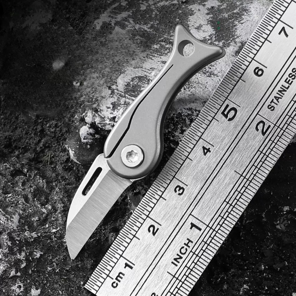 New Retro Mini Titanium Alloy  - Edc Concealed Carry Knife บทวิจารณ์และราคา