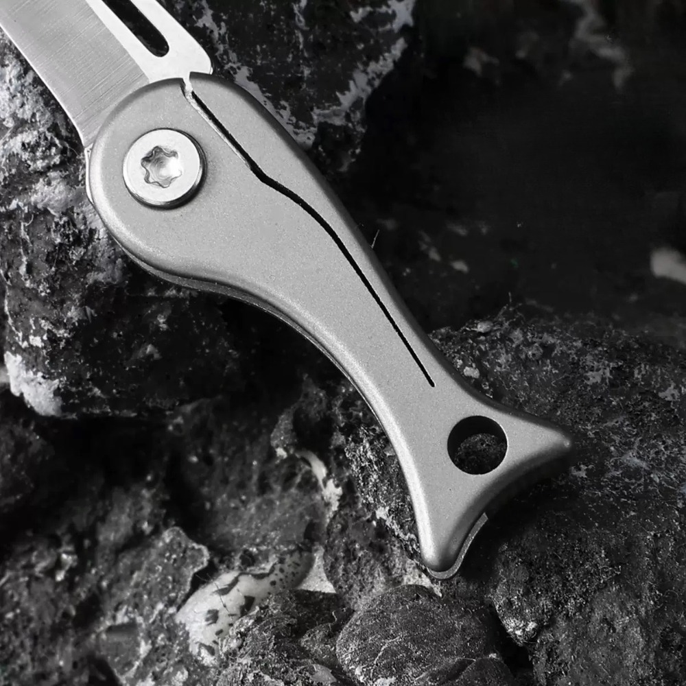 New Retro Mini Titanium Alloy  - Edc Concealed Carry Knife บทวิจารณ์และราคา