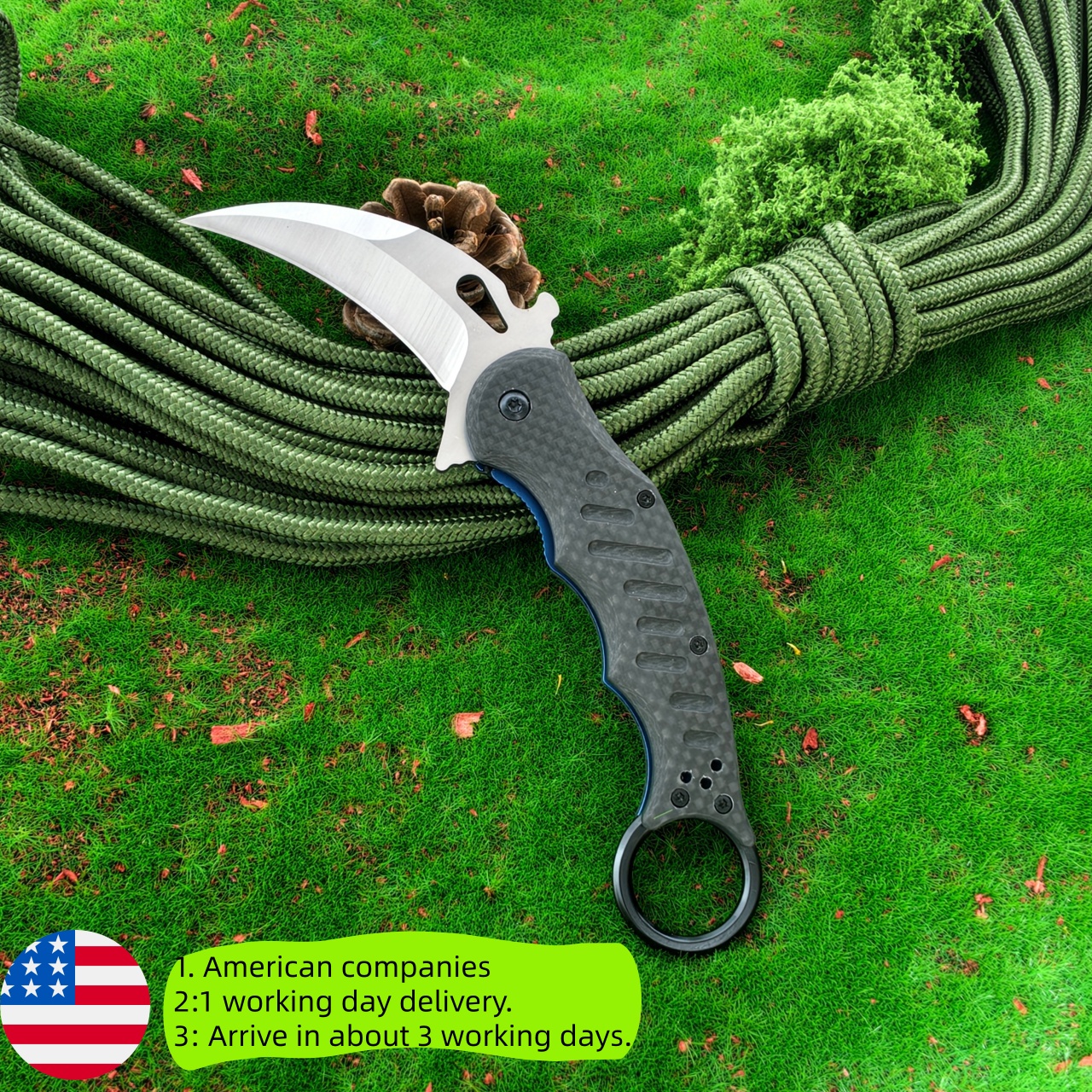 Claw shaped folding knife with - Edc Daily Carry บทวิจารณ์และราคา