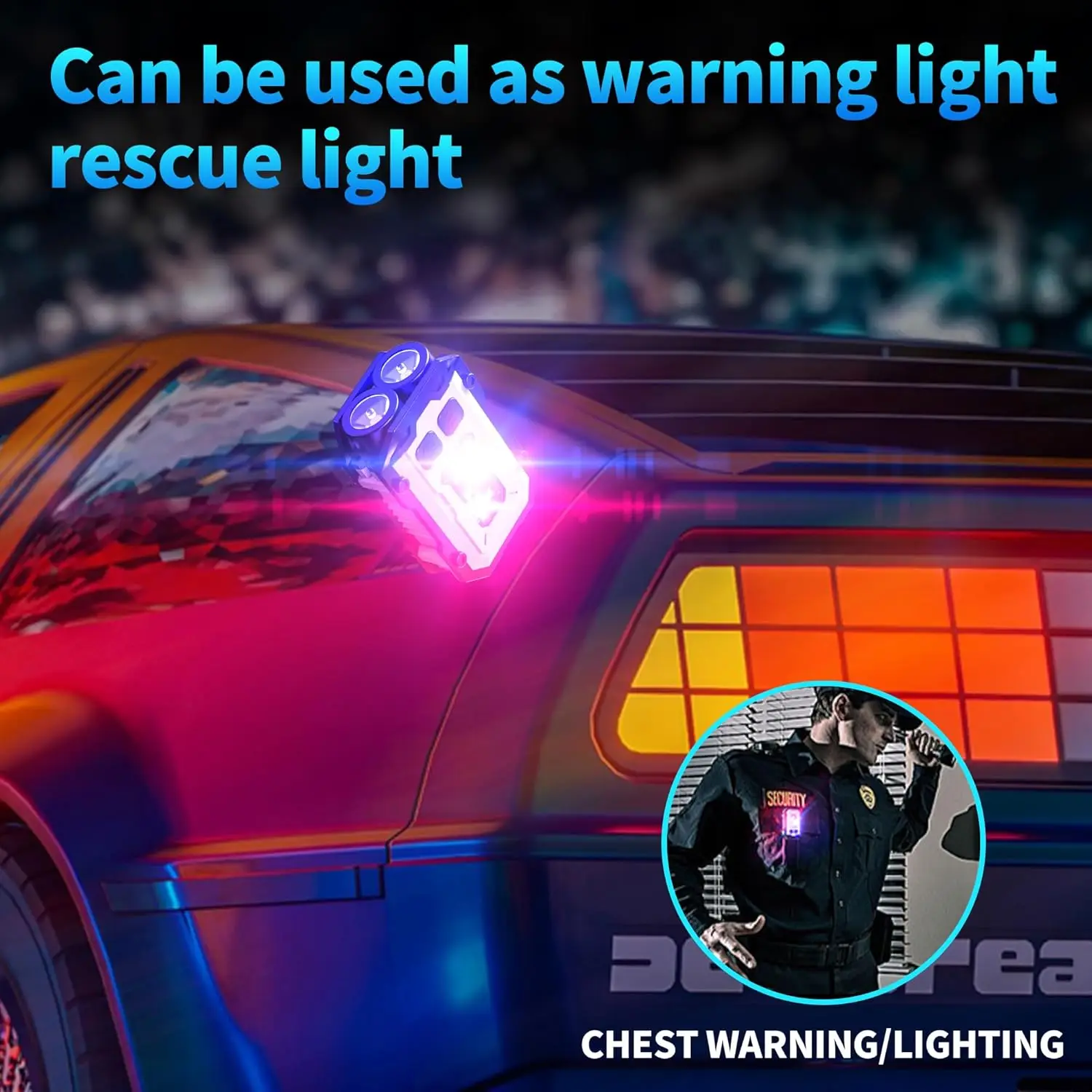 Clip-On Flashlight Rechargeabl - Keychain Flashlight บทวิจารณ์และราคา