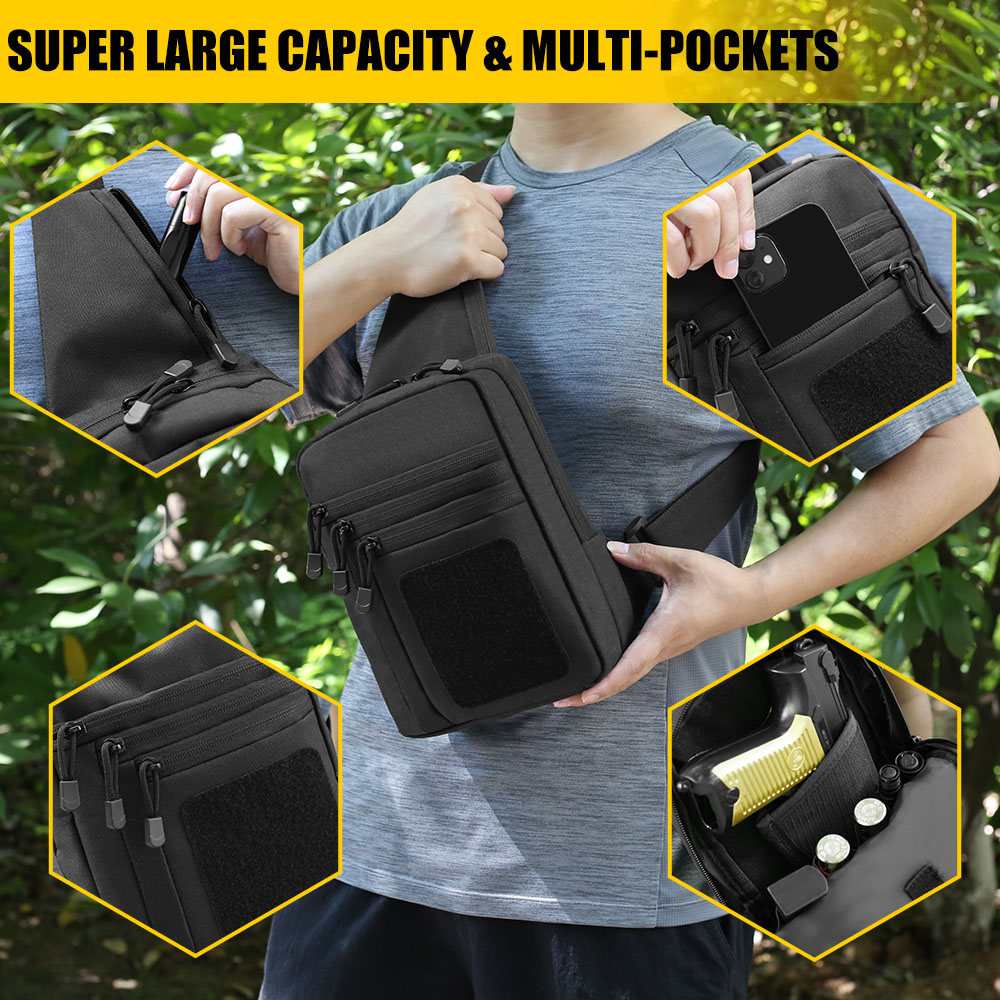 Tactical Pistol Gun Bag Concea - Edc Carry Bag For Pistol บทวิจารณ์และราคา