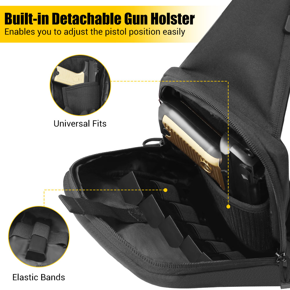 Tactical Pistol Gun Bag Concea - Edc Carry Bag For Pistol บทวิจารณ์และราคา