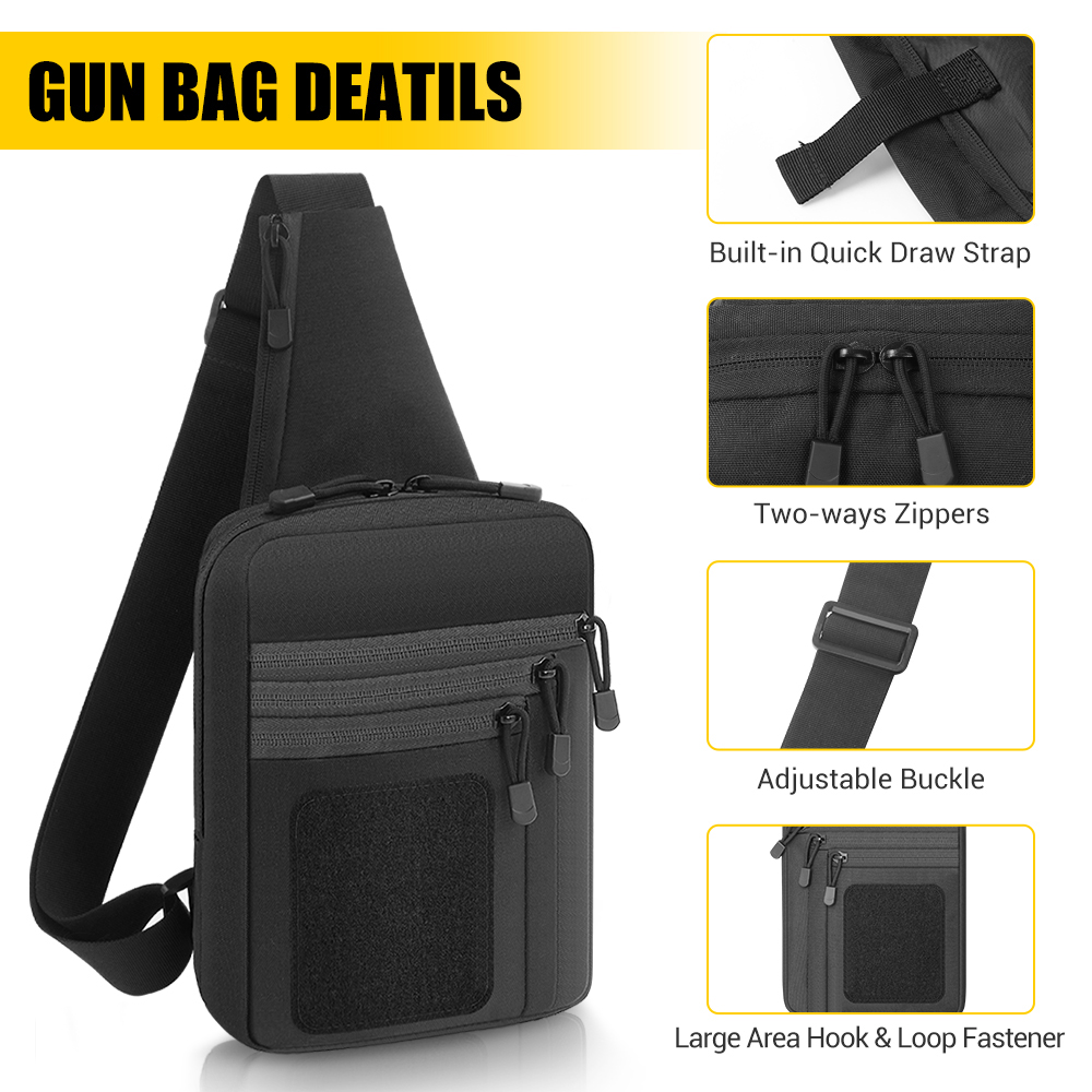 Tactical Pistol Gun Bag Concea - Edc Carry Bag For Pistol บทวิจารณ์และราคา