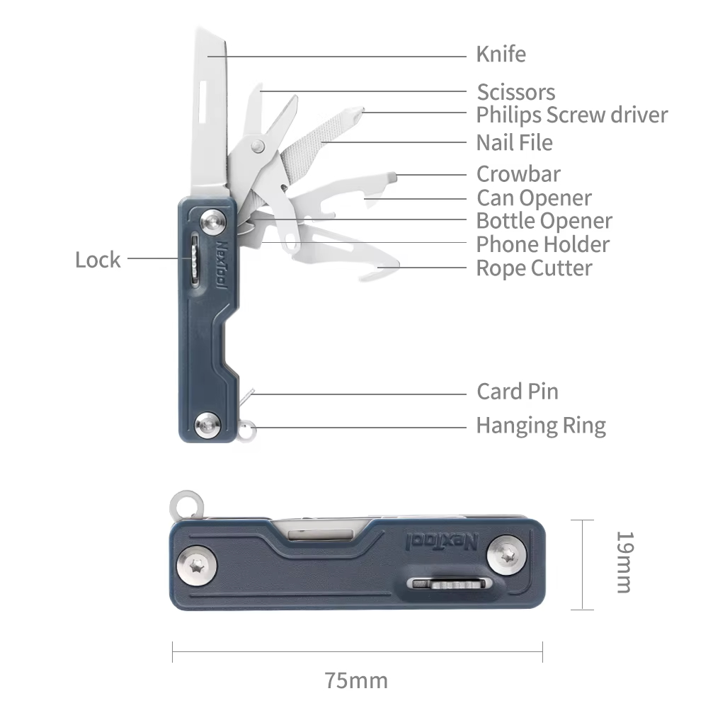 NexTool 10-in-1 Key Knife Mini - Edc Carry Card บทวิจารณ์และราคา
