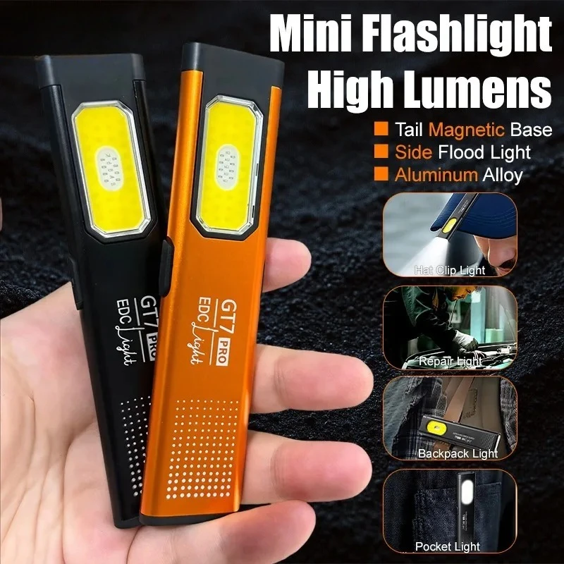 Mini LED Flashlight USB C Rech - Keychain Flashlight บทวิจารณ์และราคา