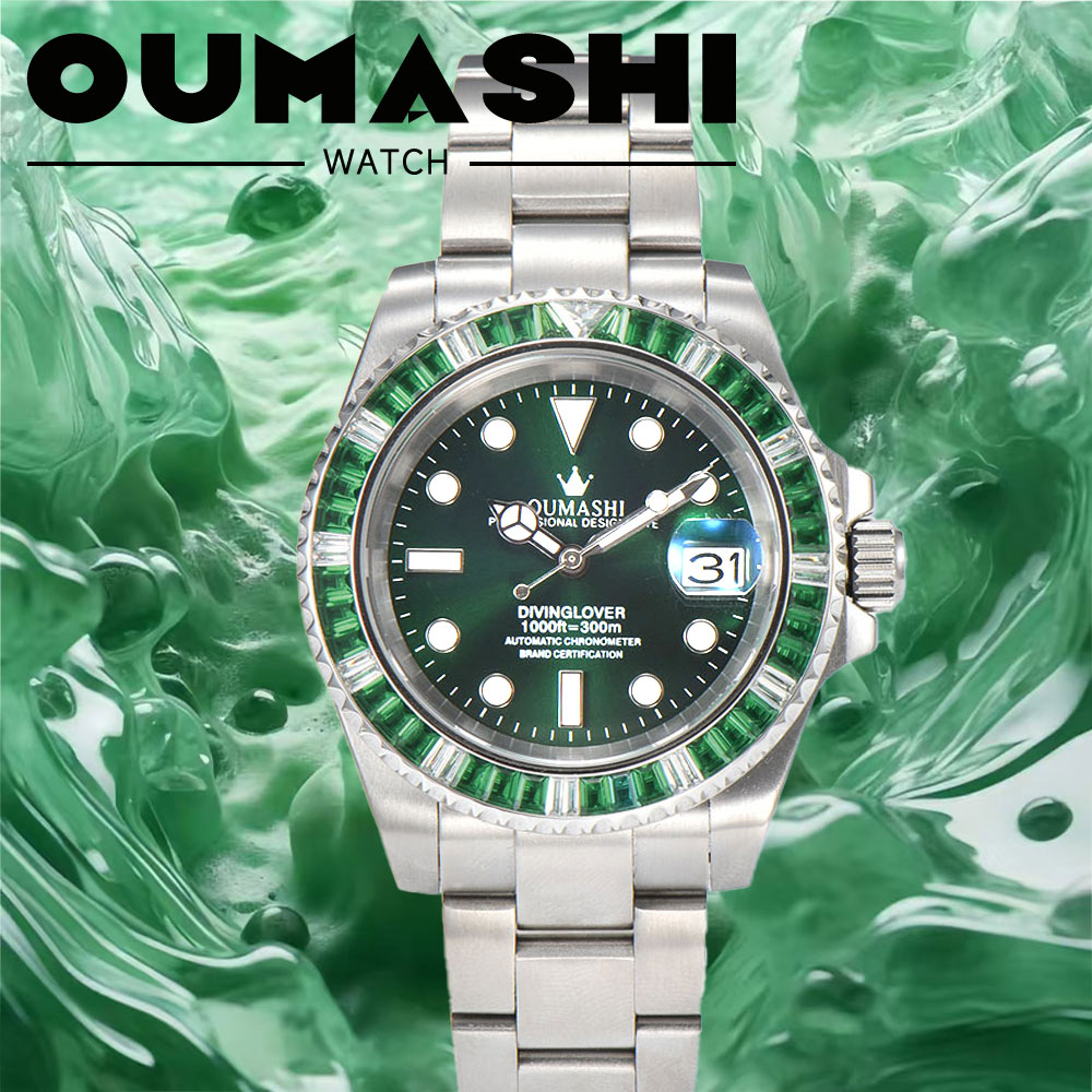 40mm luxury diving Men's watch - Watch Winder Compact บทวิจารณ์และราคา