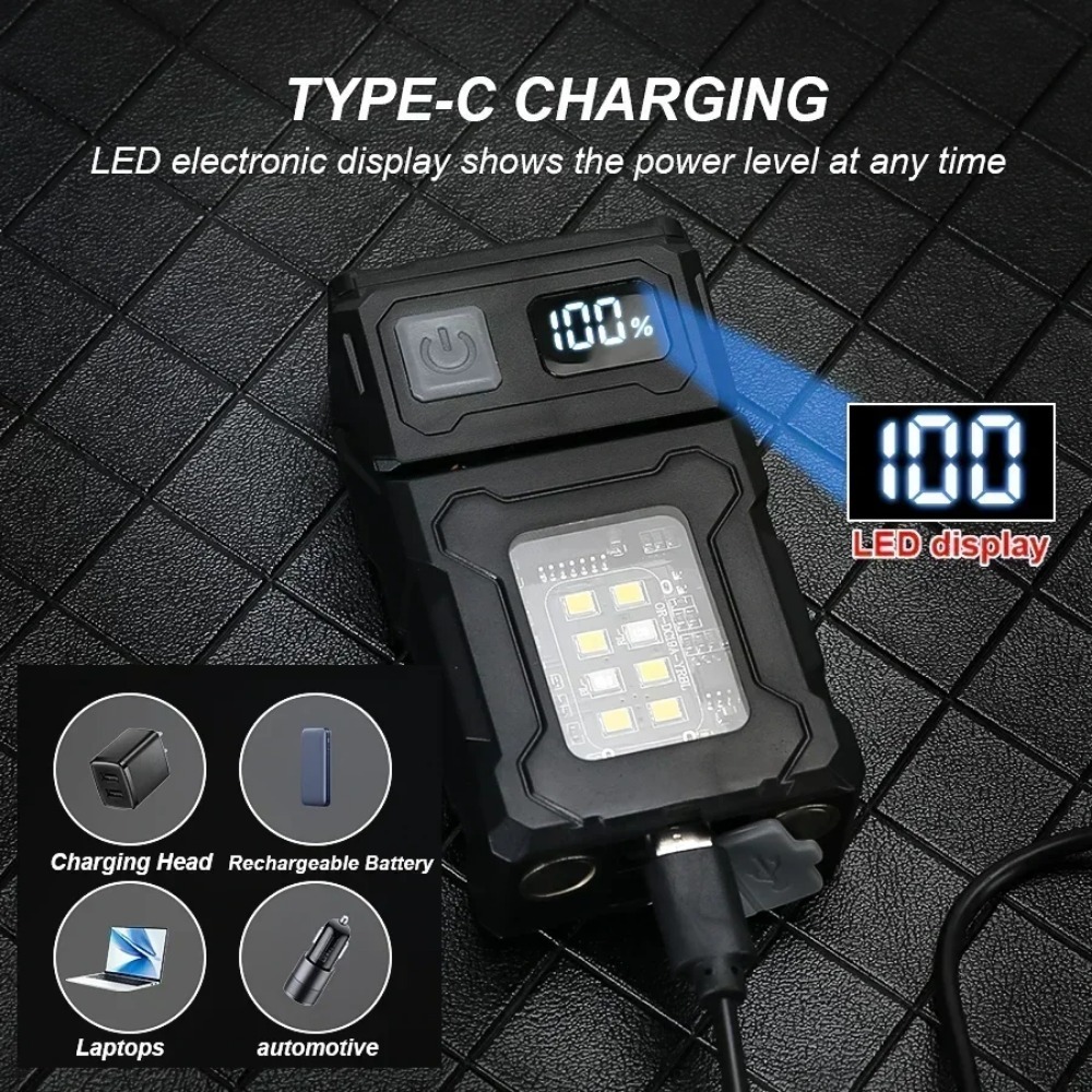 180° Rotatable LED Flashlight  - Keychain Flashlight บทวิจารณ์และราคา
