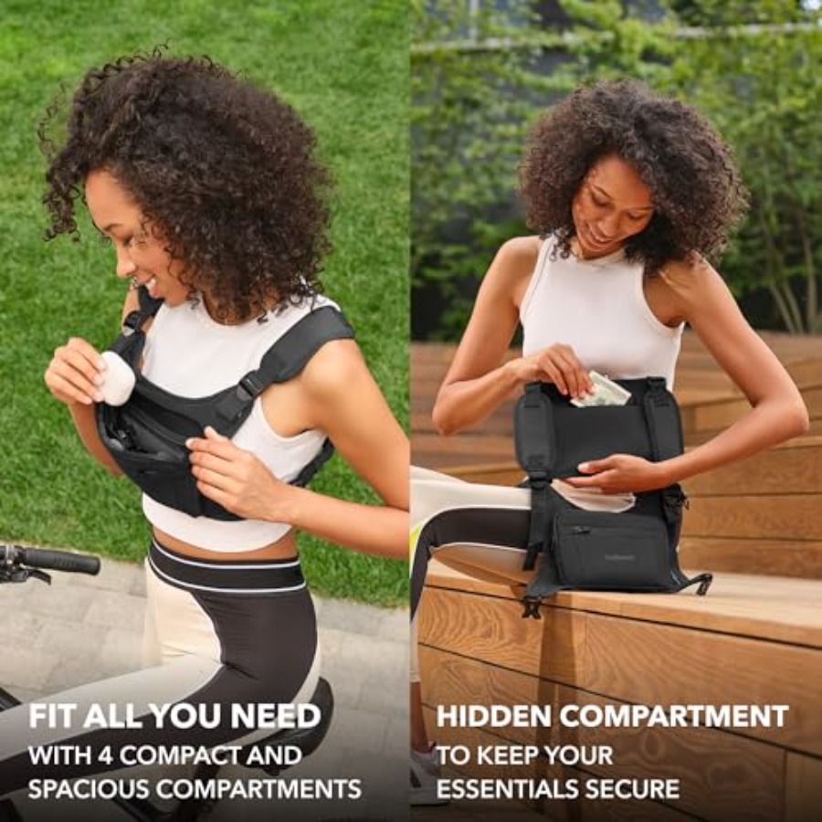 Running Chest Pack Reflective  - Leather Edc. Carry Pouch บทวิจารณ์และราคา