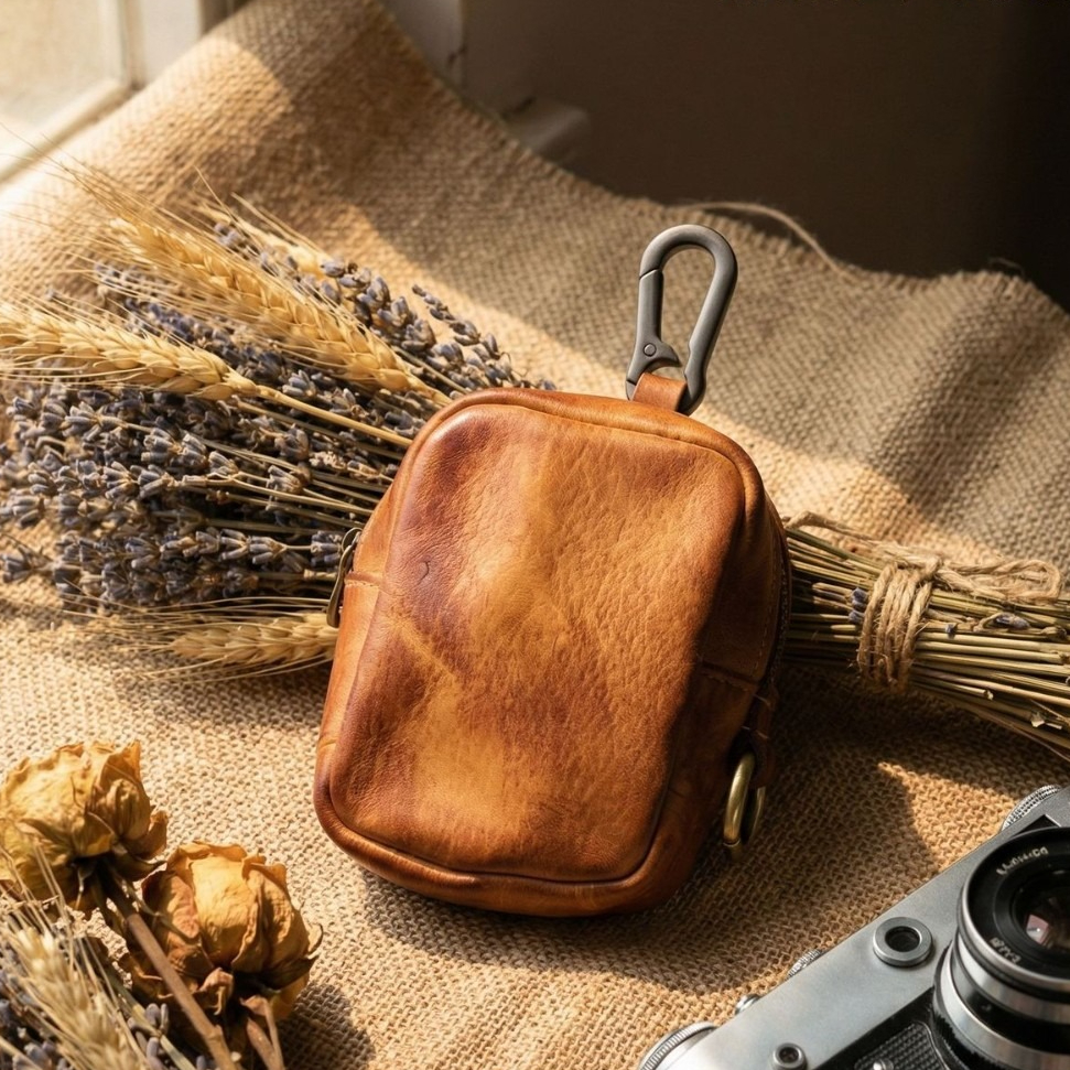 Rugged Vintage Leather Mini Cl - Edc Carry Coins บทวิจารณ์และราคา