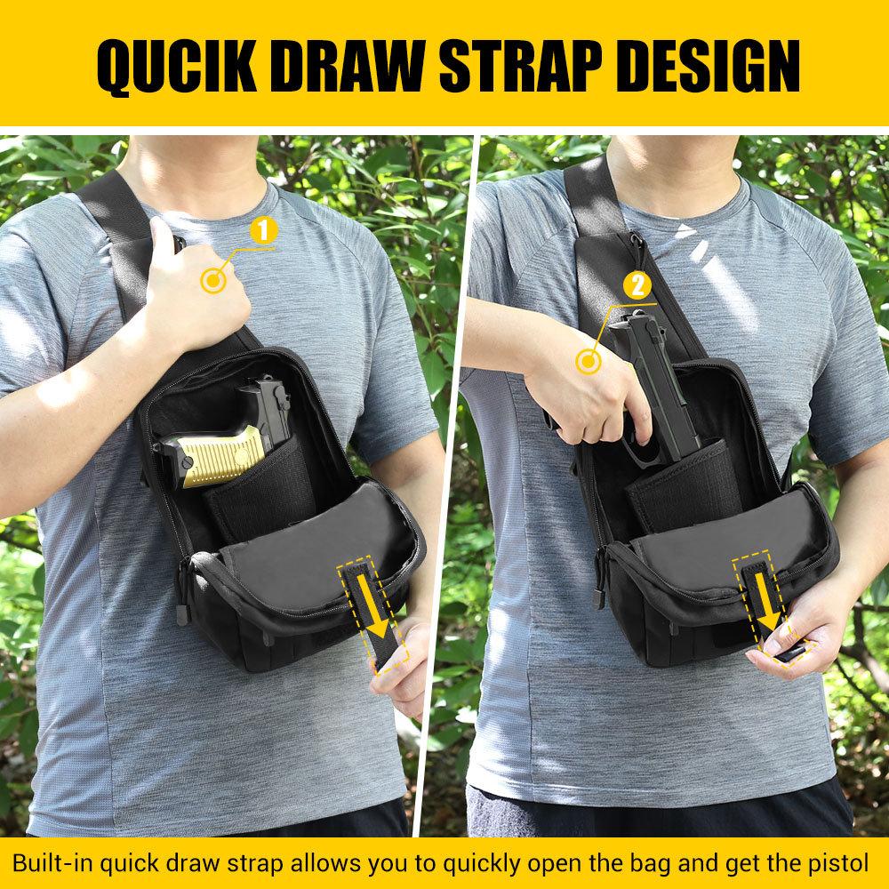 Tactical Pistol Gun Bag Concea - Edc Carry Bag For Pistol บทวิจารณ์และราคา