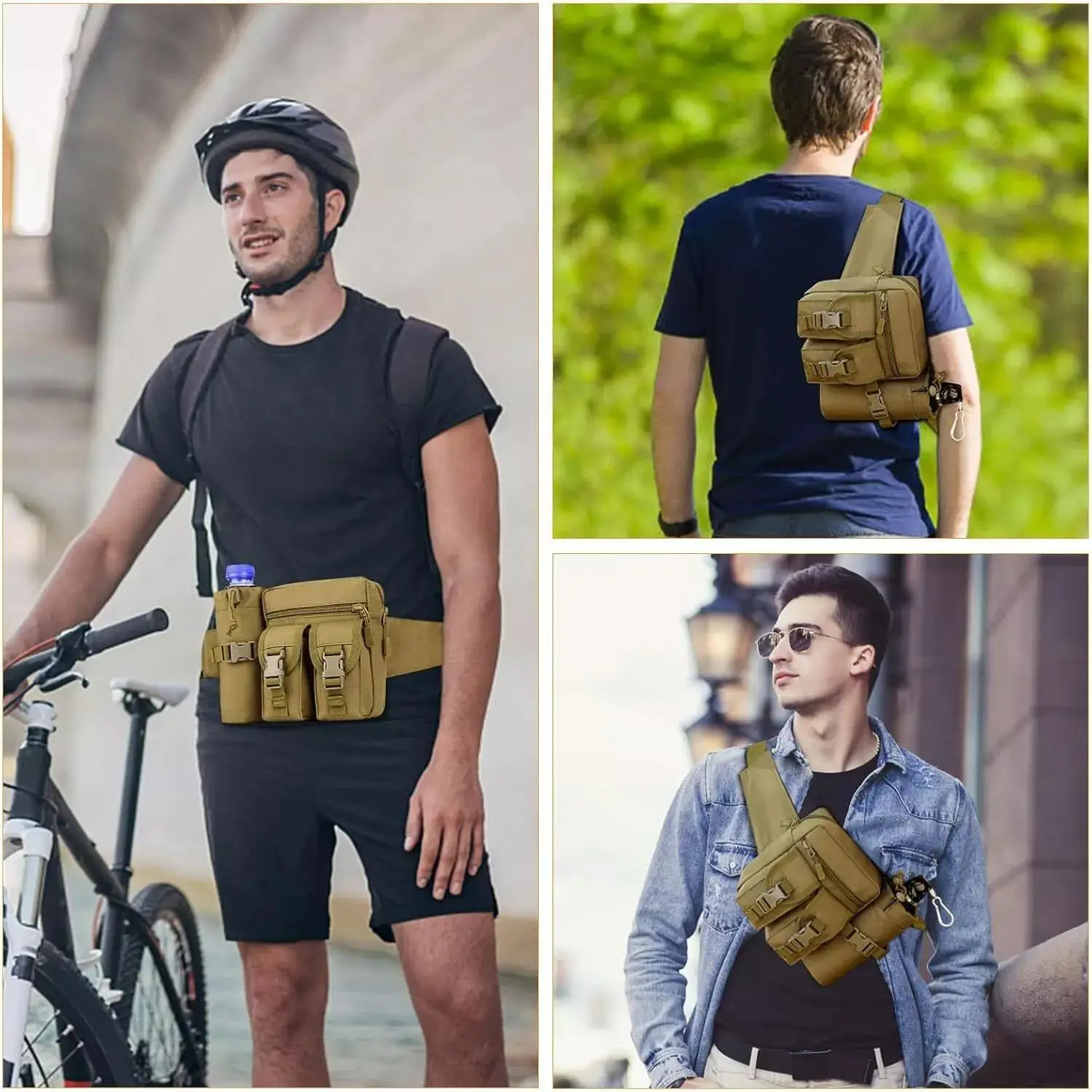 Tactical Fanny Pack for Men Co - Edc Concealed Carry Fanny Pack บทวิจารณ์และราคา