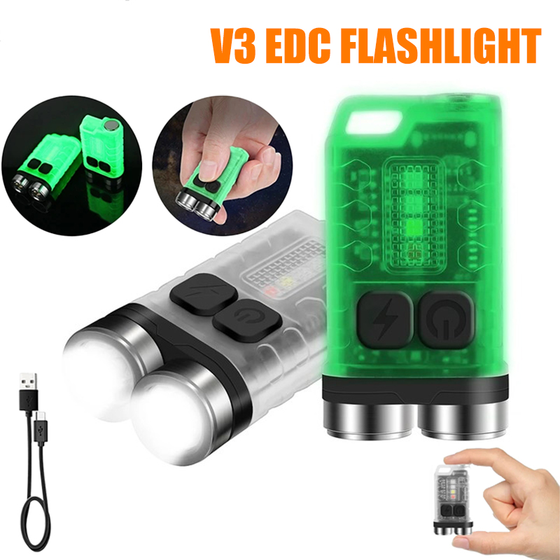 V3 EDC Flashlight Mini Keychai - Keychain Flashlight บทวิจารณ์และราคา
