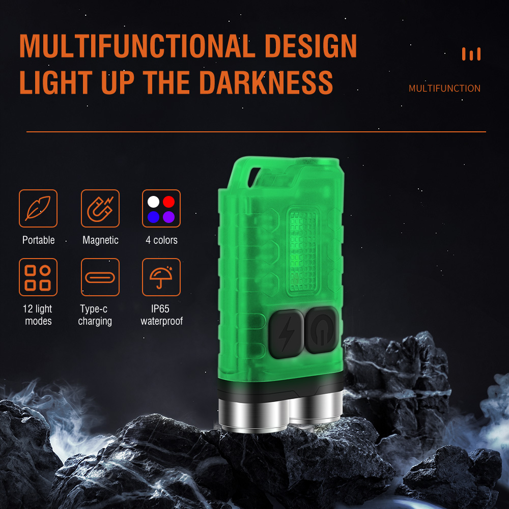 V3 EDC Flashlight Mini Keychai - Keychain Flashlight บทวิจารณ์และราคา