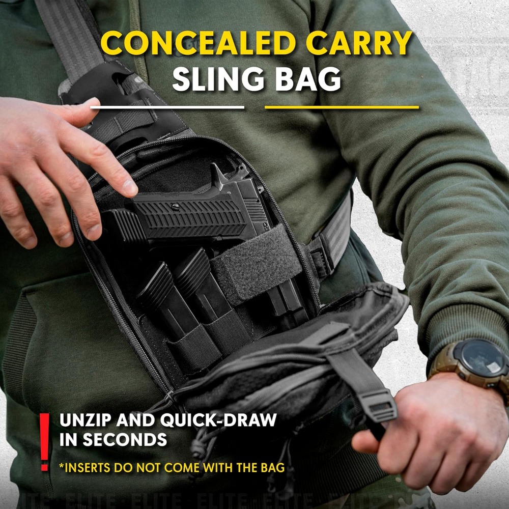 EDC Tactical Sling Bag - Cross - Edc Carry Bag For Men บทวิจารณ์และราคา