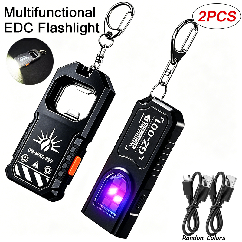 2Pcs Portable LED COB Keychain - Keychain Flashlight บทวิจารณ์และราคา