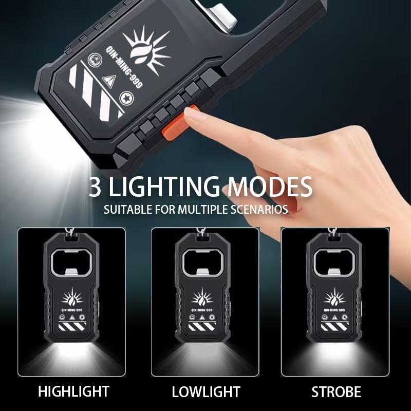 2Pcs Portable LED COB Keychain - Keychain Flashlight บทวิจารณ์และราคา