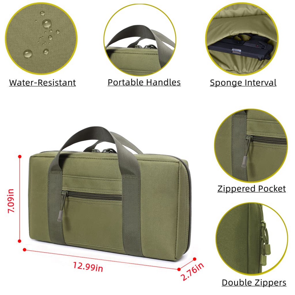 Tactical Pistol Range Bag Gun  - Edc Carry Bag For Pistol บทวิจารณ์และราคา