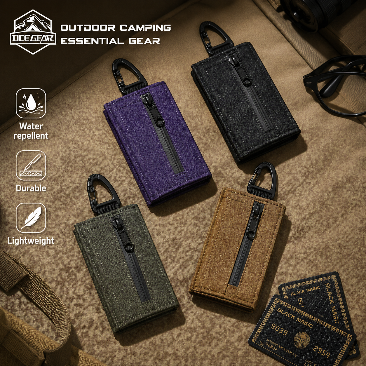 Lightweight Trifold Wallet wit - Edc Carry Card บทวิจารณ์และราคา