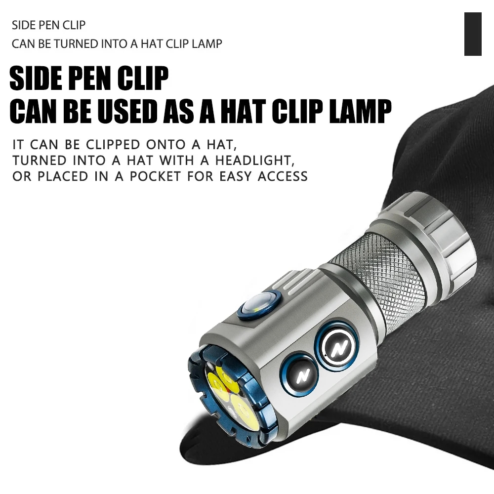 Powerful 2000LM EDC Flashlight - Edc Daily Carry บทวิจารณ์และราคา