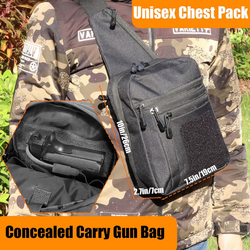 New Tactical Chest Bag Pistol  - Edc Carry Bag For Men บทวิจารณ์และราคา