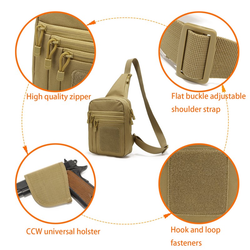 EDC 1000D Tactical Chest Bag P - Edc Carry Bag For Pistol บทวิจารณ์และราคา