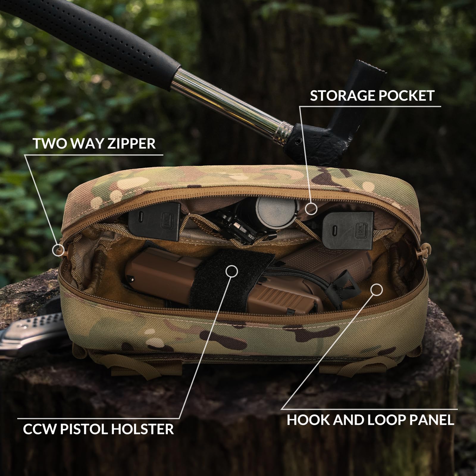 Tactical Fanny Pack, Concealed - Edc Concealed Carry Fanny Pack บทวิจารณ์และราคา