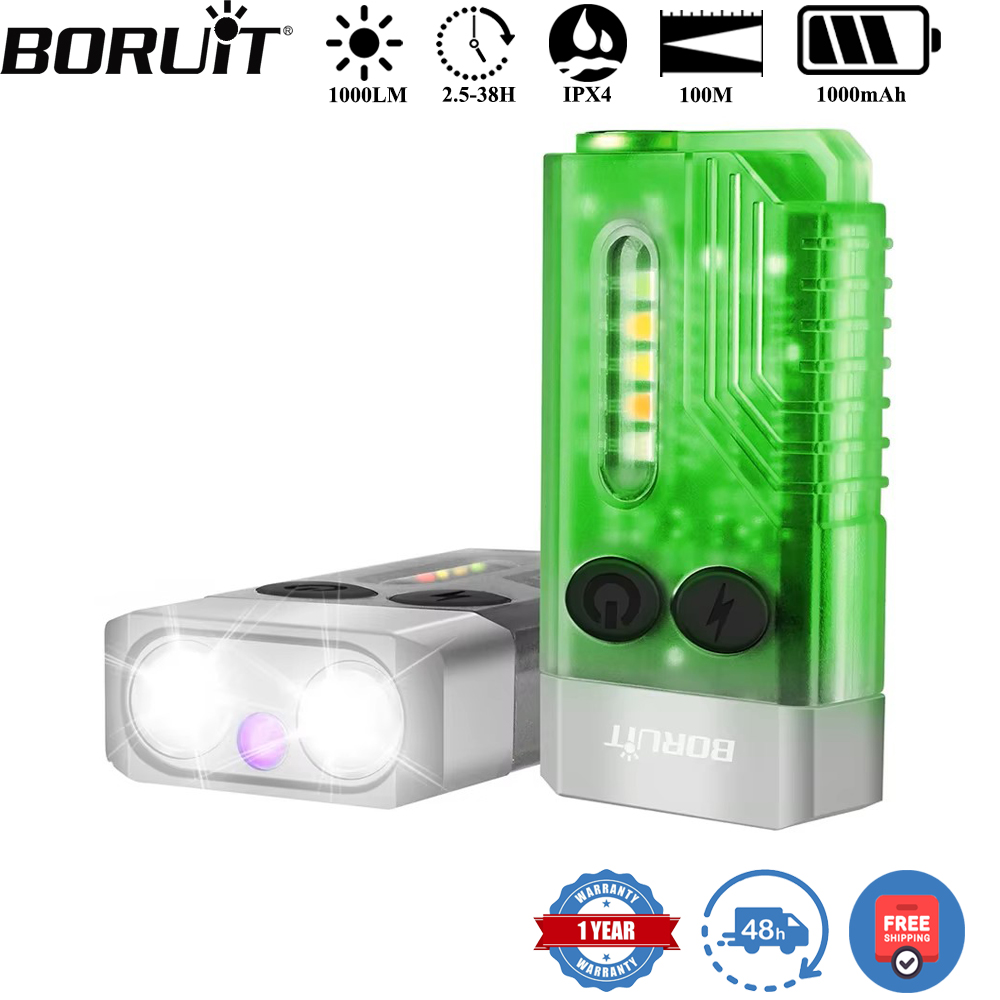 BORUiT V10 Keychain UV LED EDC - Keychain Flashlight บทวิจารณ์และราคา