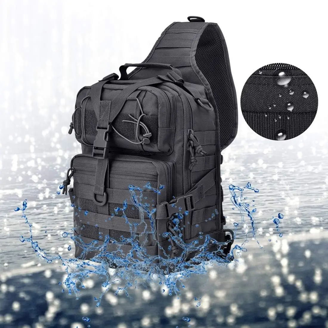 Tactical Sling Backpack Should - Edc Carry Bag For Pistol บทวิจารณ์และราคา