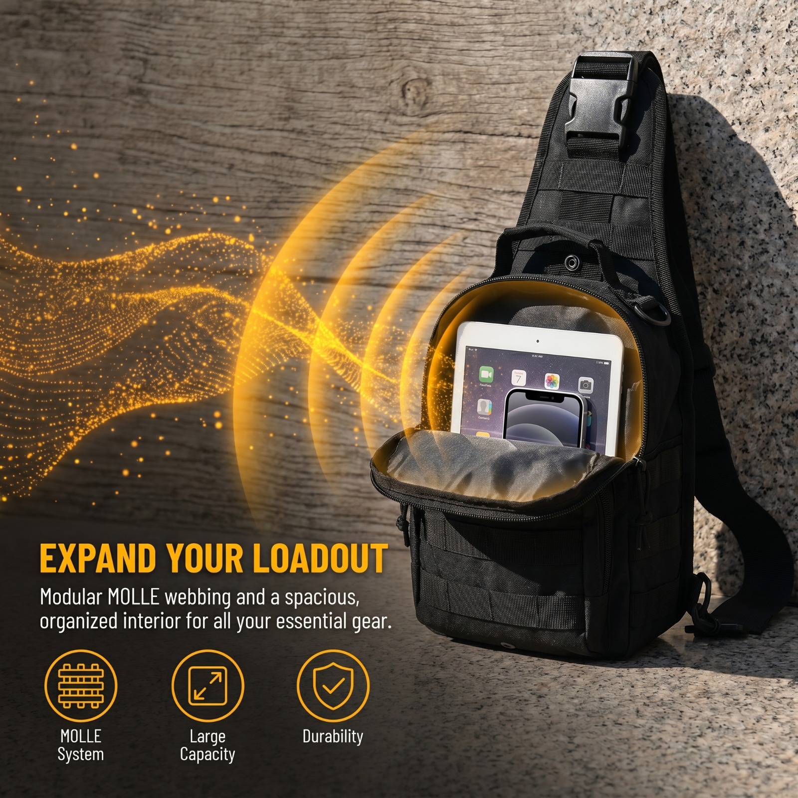 Military Tactical Chest Bag Wa - Edc Carry Bag For Men บทวิจารณ์และราคา