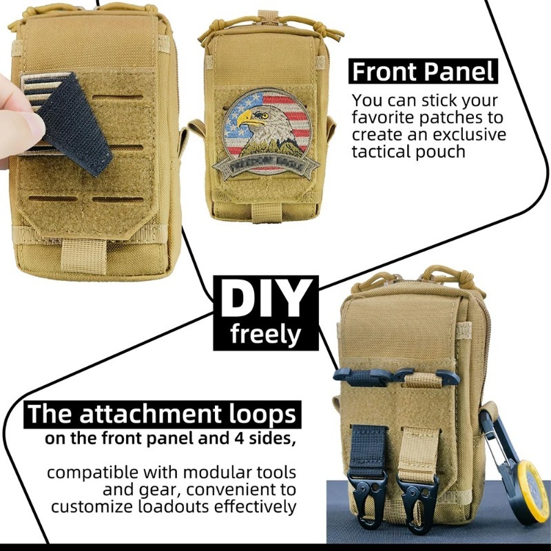 Tactical MOLLE EDC Utility Wai - Edc Carry Holster บทวิจารณ์และราคา