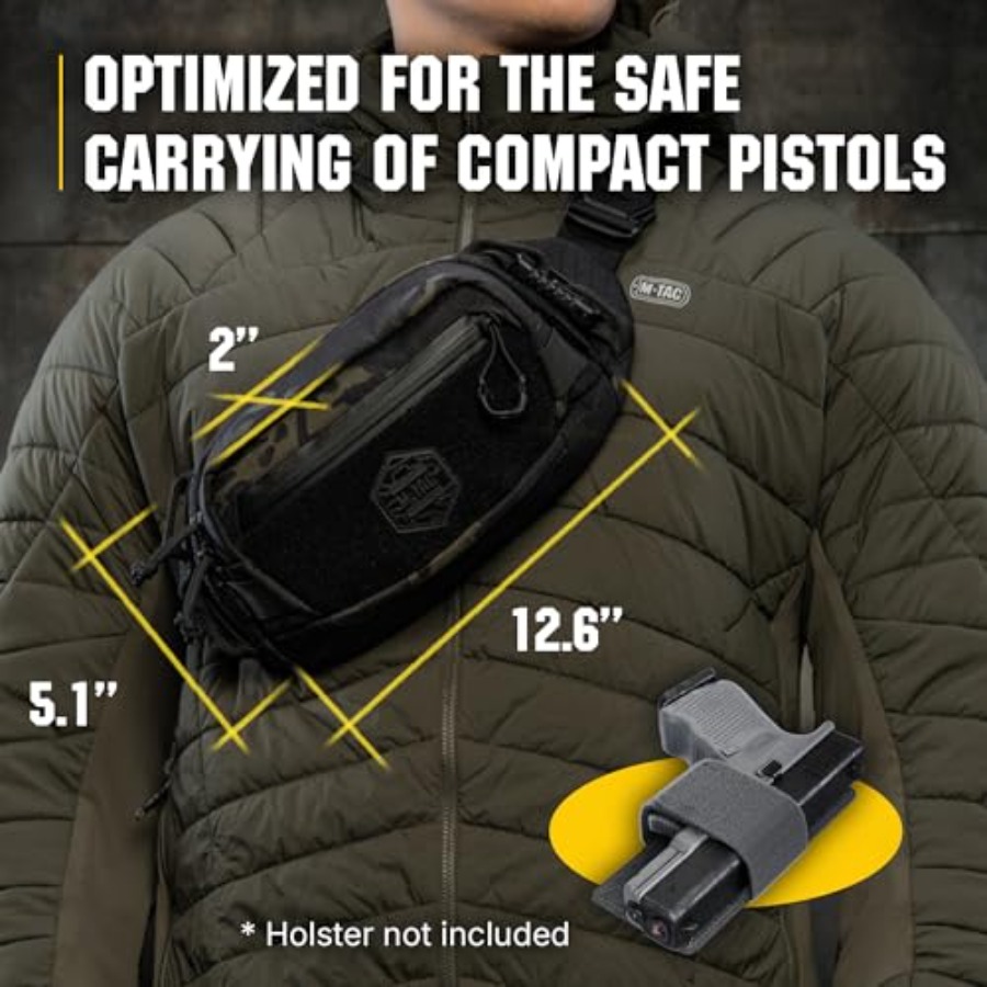 Tactical Mens Fanny Pack - Wai - Edc Concealed Carry Fanny Pack บทวิจารณ์และราคา