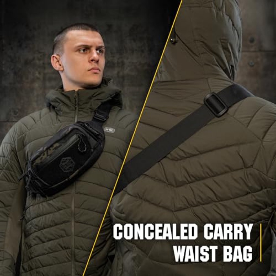 Tactical Mens Fanny Pack - Wai - Edc Concealed Carry Fanny Pack บทวิจารณ์และราคา