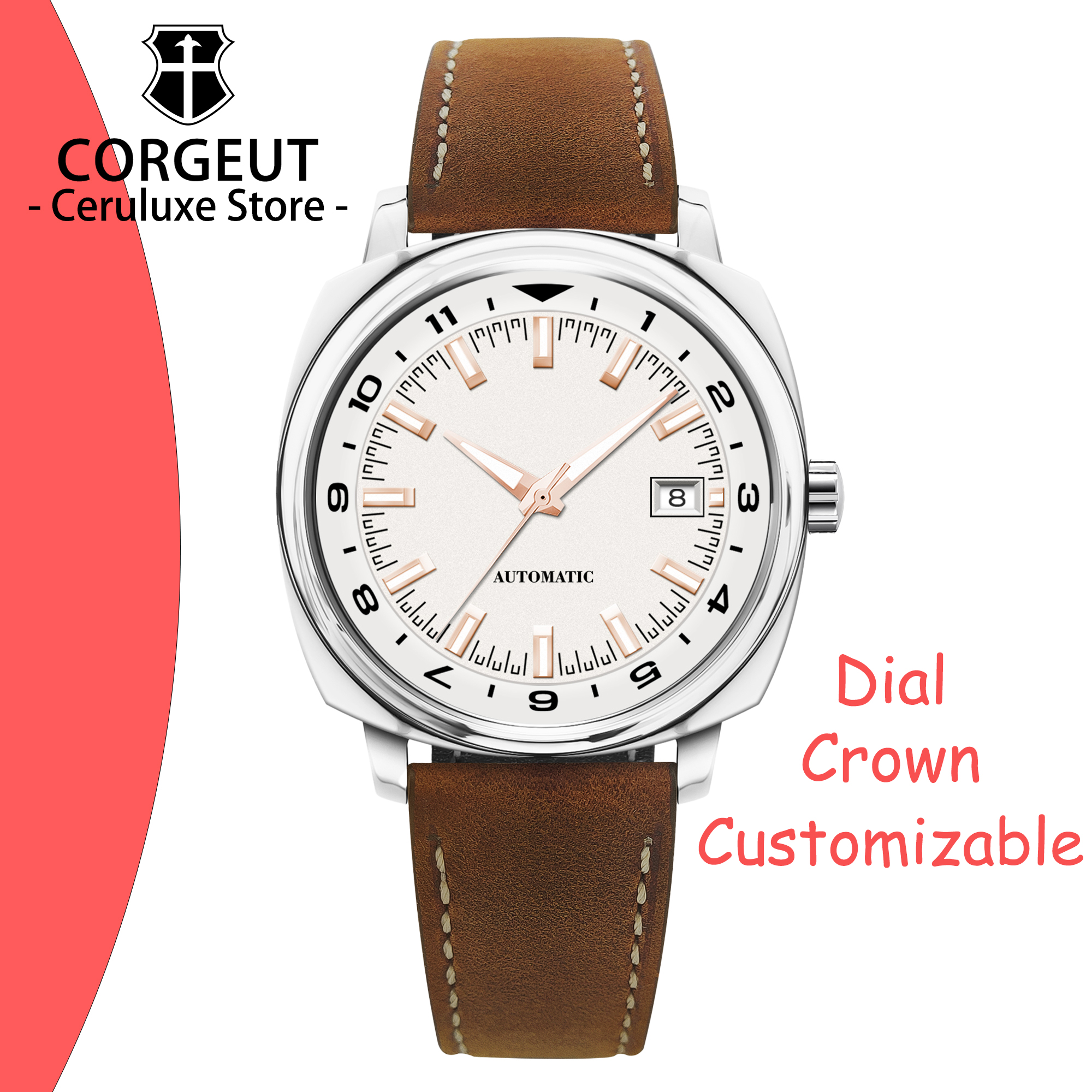 CUSTOM 42MM Stainless Steel Sa - Watch Winder Compact บทวิจารณ์และราคา