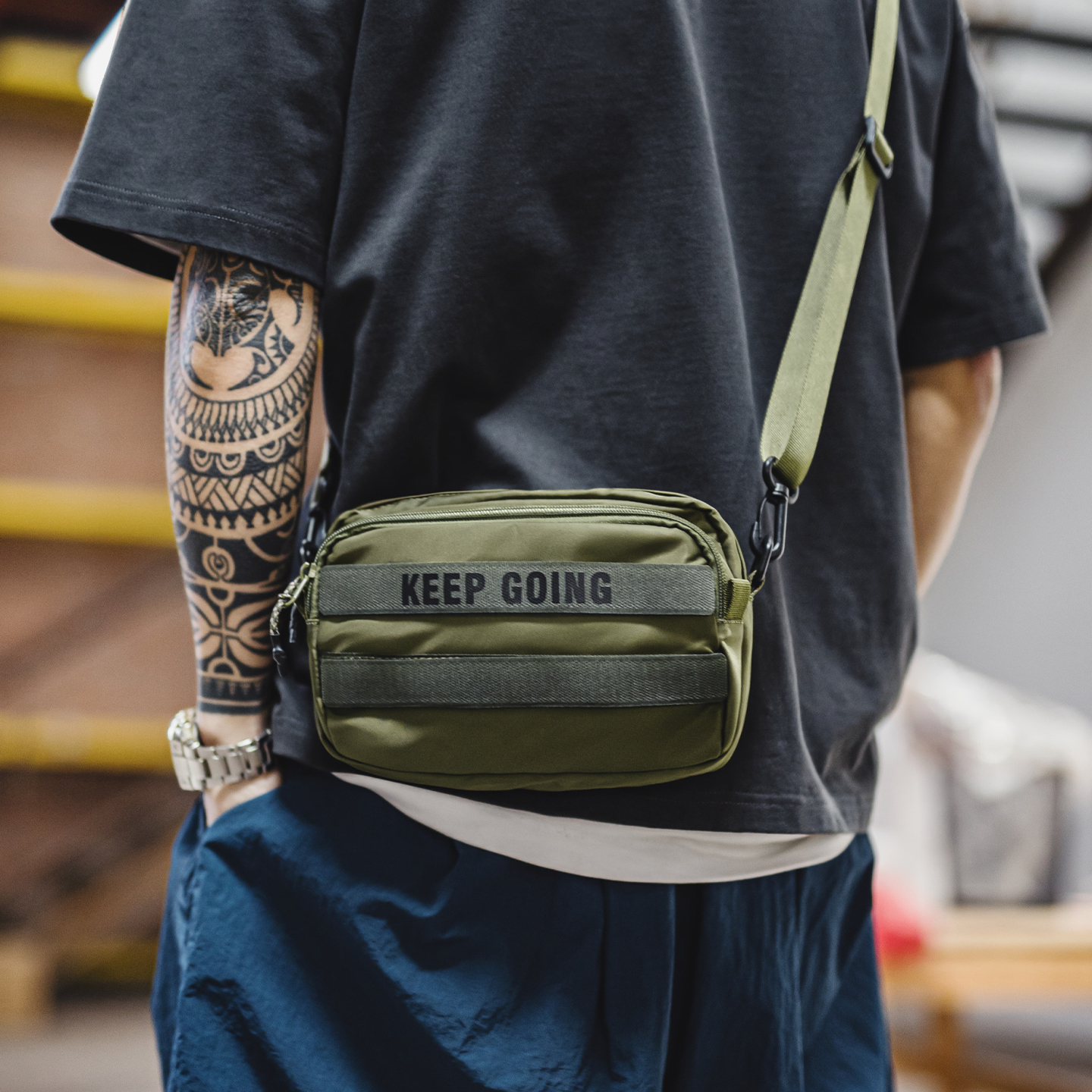 Maden Men's Crossbody Bag Mili - Edc Carry Bag For Men บทวิจารณ์และราคา