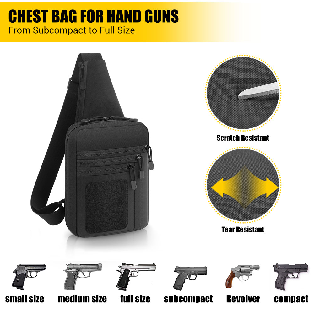 Tactical Pistol Gun Bag Concea - Edc Carry Bag For Pistol บทวิจารณ์และราคา