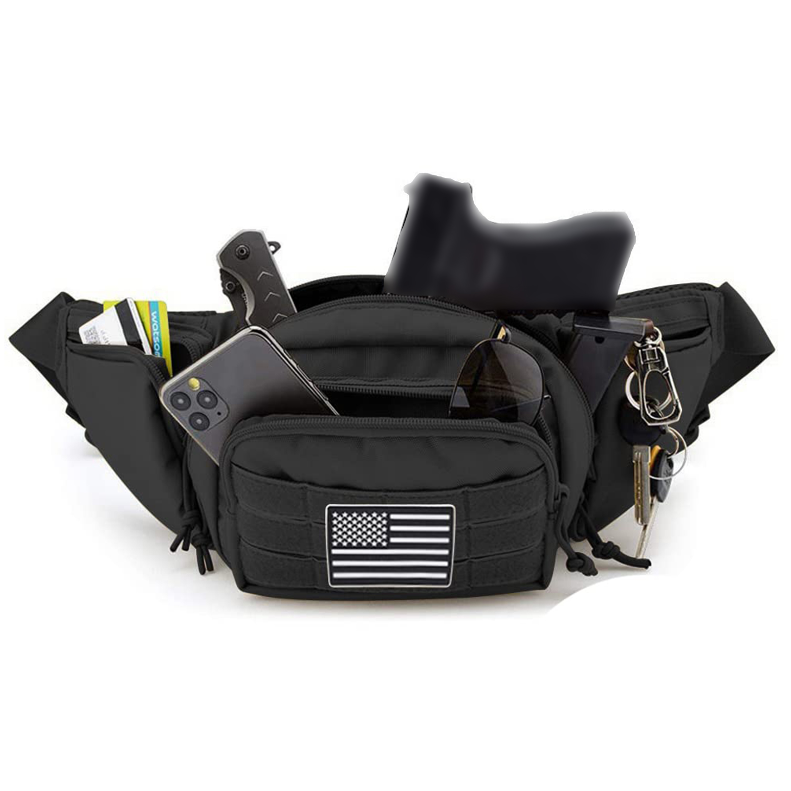 Tactical Fanny Pack Gun Holste - Edc Concealed Carry Fanny Pack บทวิจารณ์และราคา